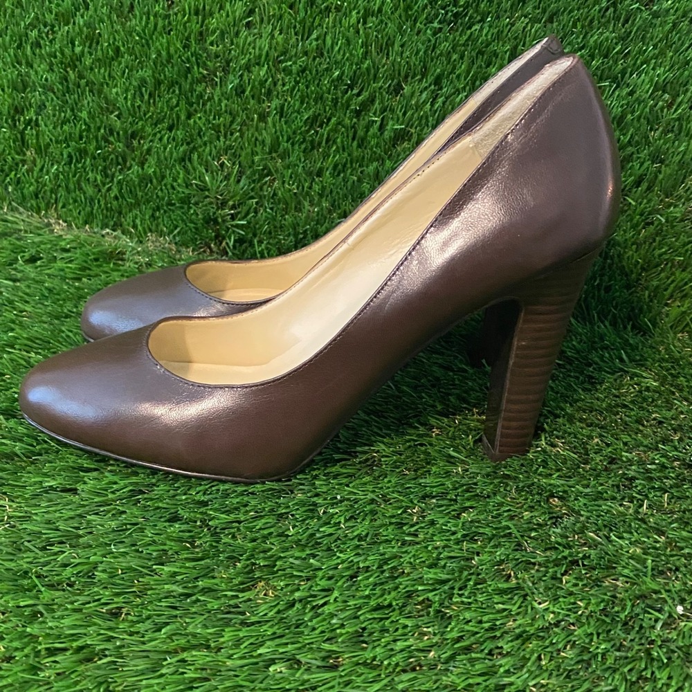 Ralph Lauren Brown Leather High Heel Pumps